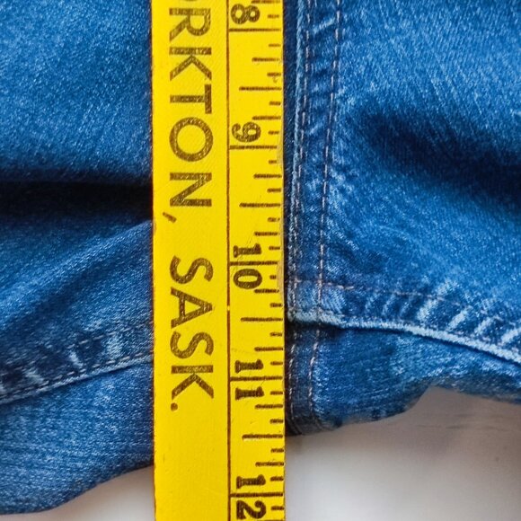 Jones New York Lexington jeans women's size 12 denim blue straight high rise - Picture 15 of 16